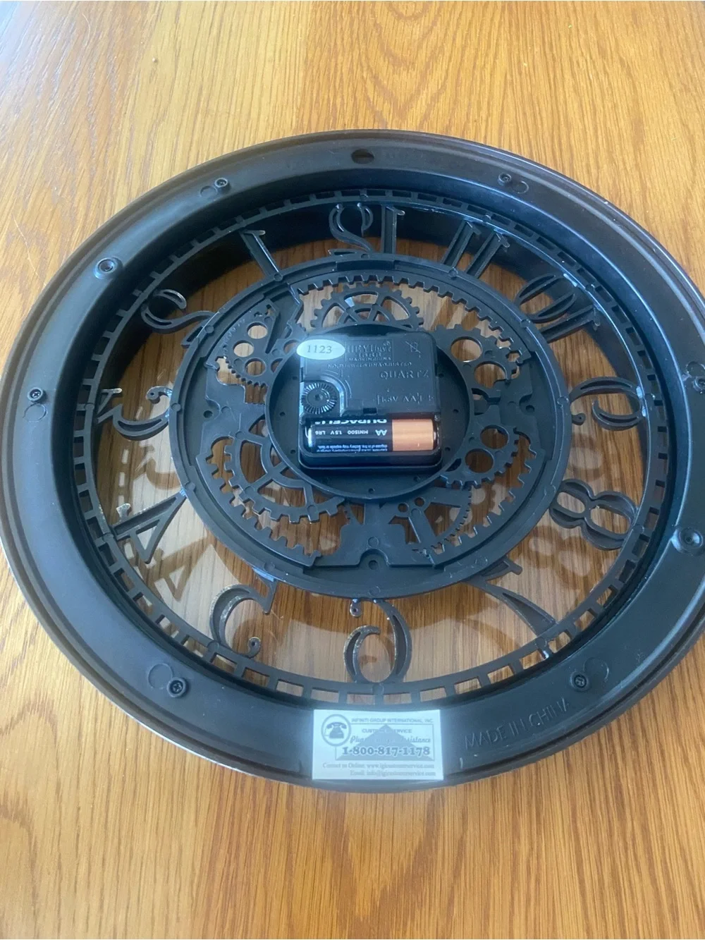 Sterling & Noble Steampunk Style Wall Clock